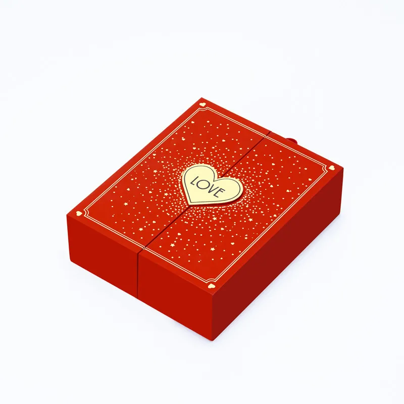 customized wholesale red paper jewelry pendant storage packaging gift case jewellery box customized wholesale red paper jewelry pendant storage packaging gift case jewellery box