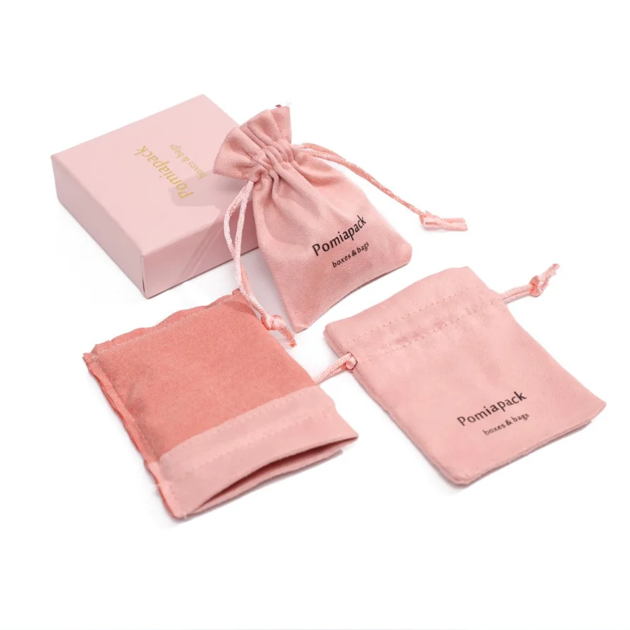 wholesale pink velvet jewelry pouch custom logo jewelry packaging drawer box with pouch drawstring jewelry pouch wholesale pink velvet jewelry pouch custom logo jewelry packaging drawer box with pouch drawstring jewelry pouch