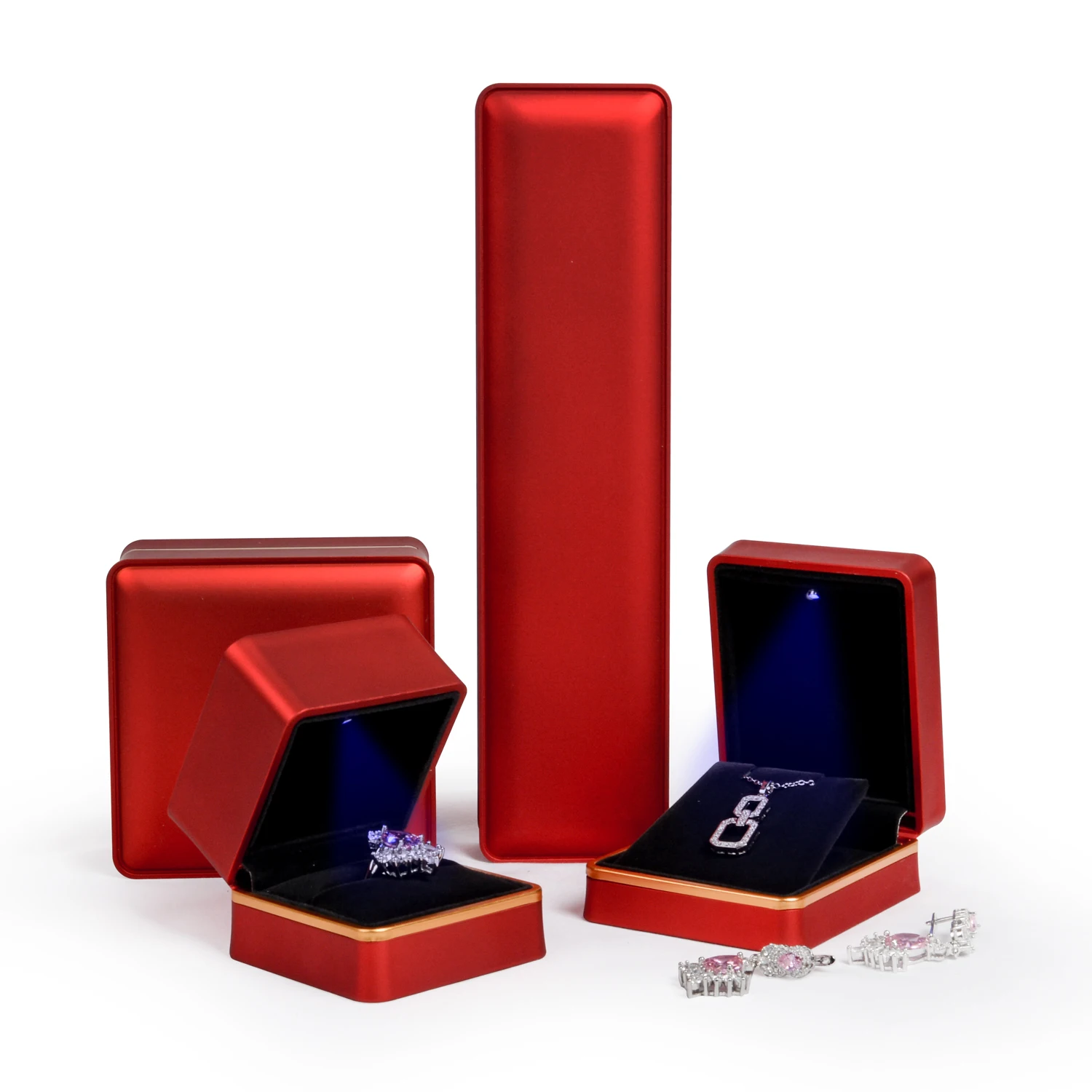 wholesale bracelet necklace earring ring packaging led jewelry box with led light wholesale bracelet necklace earring ring packaging led jewelry box with led light