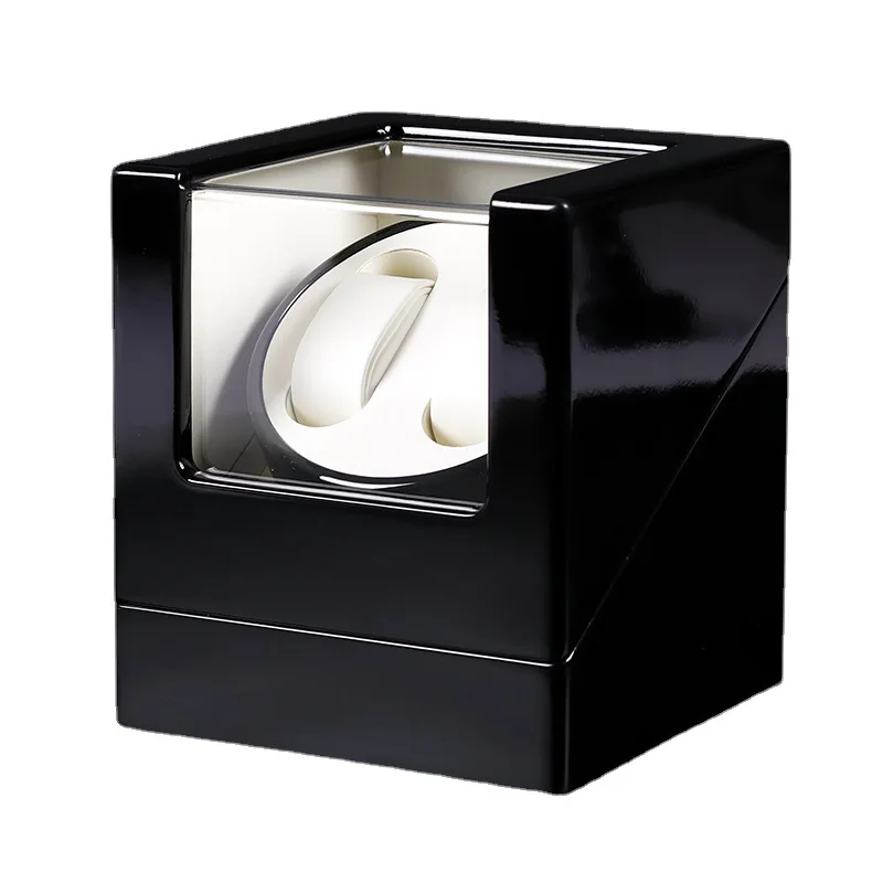wholesale men's luxury single automatic rotating watch winder lacquer wood with luxury leather case wholesale men's luxury single automatic rotating watch winder lacquer wood with luxury leather case