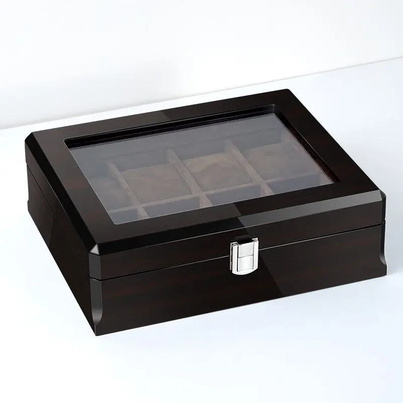 wholesale custom luxury lacquer finished wooden watch display packaging storage box case wholesale custom luxury lacquer finished wooden watch display packaging storage box case