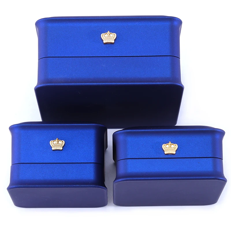 2024 luxury crown led light rectangle jewelry packaging box handmade for bracelet necklace ring blue jewelery storage box 2024 luxury crown led light rectangle jewelry packaging box handmade for bracelet necklace ring blue jewelery storage box