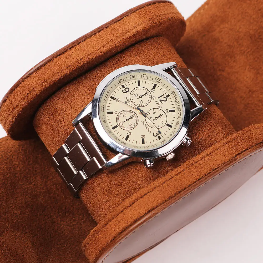 wholesale customized portable travel luxury pu leather watch display gift storage box pocuhes wholesale customized portable travel luxury pu leather watch display gift storage box pocuhes