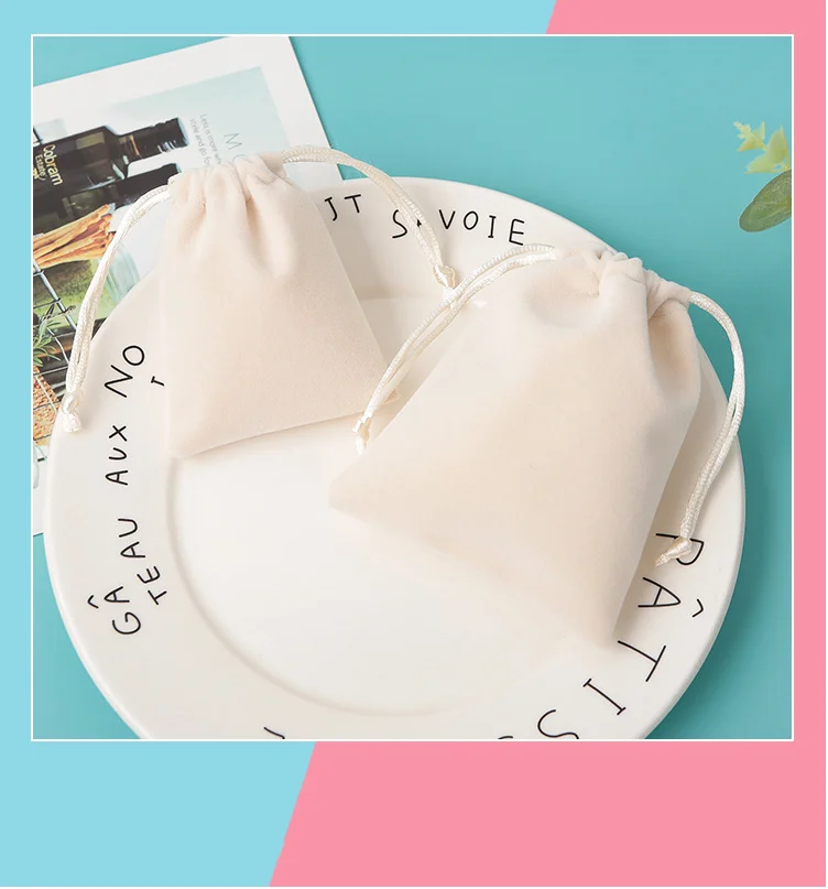 custom cream jewelry pouches velvet customize oem logo draw string packaging jewellery pouch custom cream jewelry pouches velvet customize oem logo draw string packaging jewellery pouch