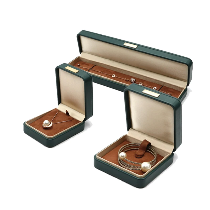 high quality custom logo leather luxury bracelet necklace ring gift packaging jewelry box high quality custom logo leather luxury bracelet necklace ring gift packaging jewelry box