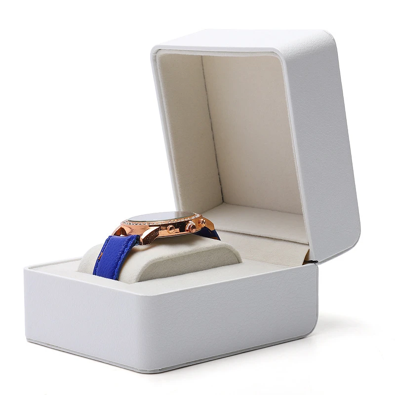 wholesale ready to ship factory stock pu leather single watch gift display storage packaging box wholesale ready to ship factory stock pu leather single watch gift display storage packaging box