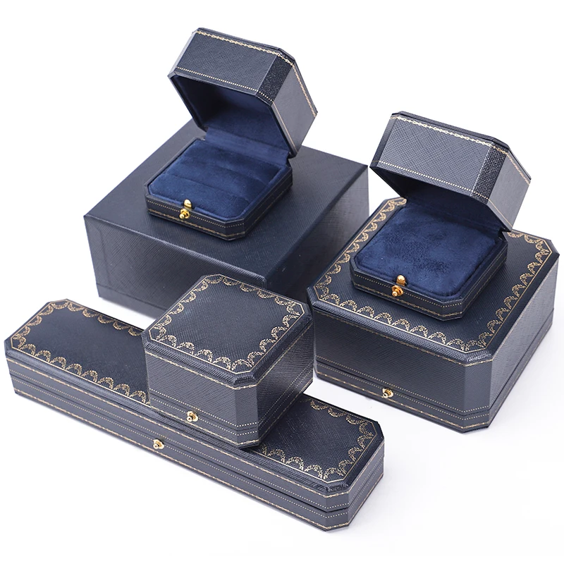 wholesale luxury square blue paper box high quality handmade plastic ring box for jewelry packaging wholesale luxury square blue paper box high quality handmade plastic ring box for jewelry packaging