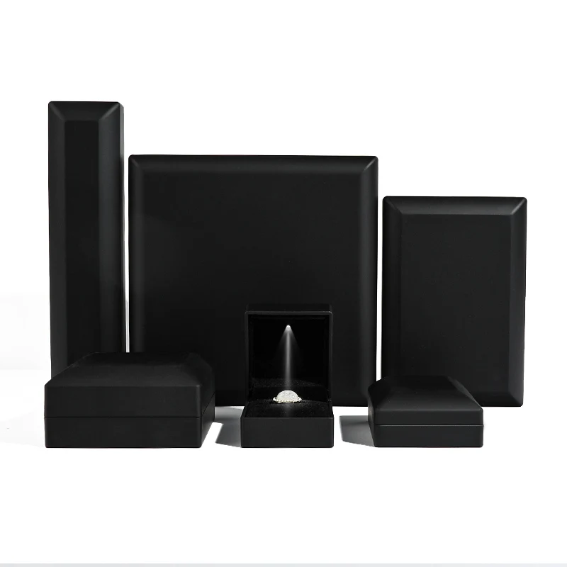 led jewellery box black lacquer logo gold stamping luxury led jewellery package custom ring diamond jewelry box with lights led jewellery box black lacquer logo gold stamping luxury led jewellery package custom ring diamond jewelry box with lights