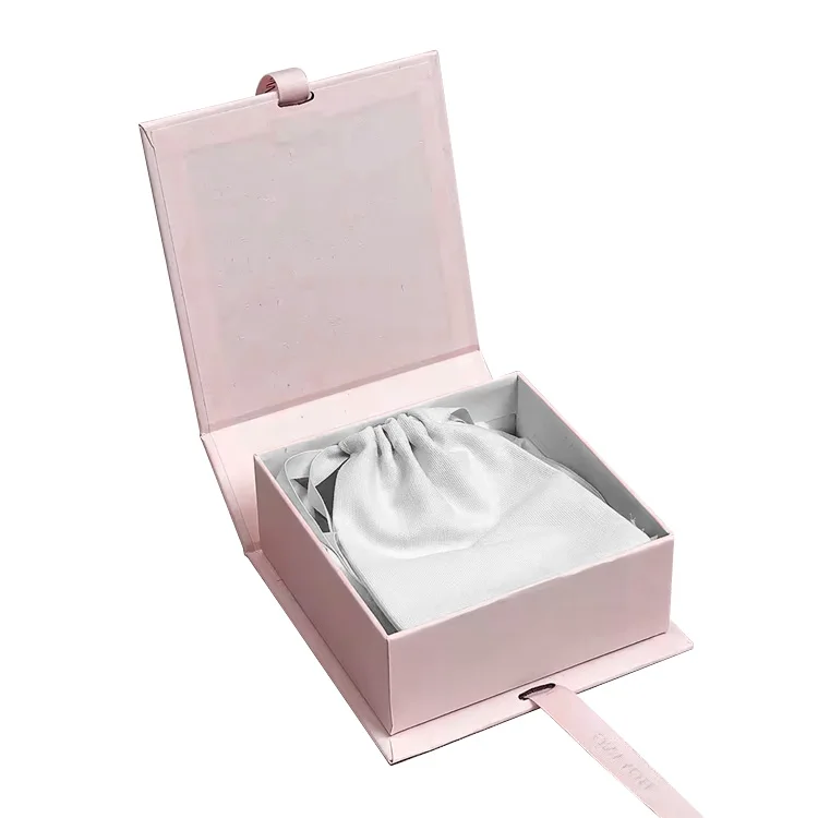 custom elegant jewelry cardboard box pink book shaped paper gift packaging box with ribbon custom elegant jewelry cardboard box pink book shaped paper gift packaging box with ribbon