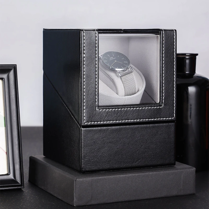 ready to ship automatic rotate single watch gift display case wholesale pu leather winding watch boxes ready to ship automatic rotate single watch gift display case wholesale pu leather winding watch boxes