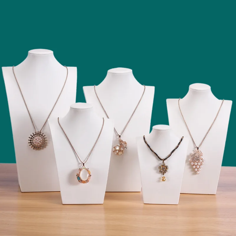 luxury high quality pu leather jewelry necklace bust holder ready to ship mannequin display prop quality jewellery container luxury high quality pu leather jewelry necklace bust holder ready to ship mannequin display prop quality jewellery container