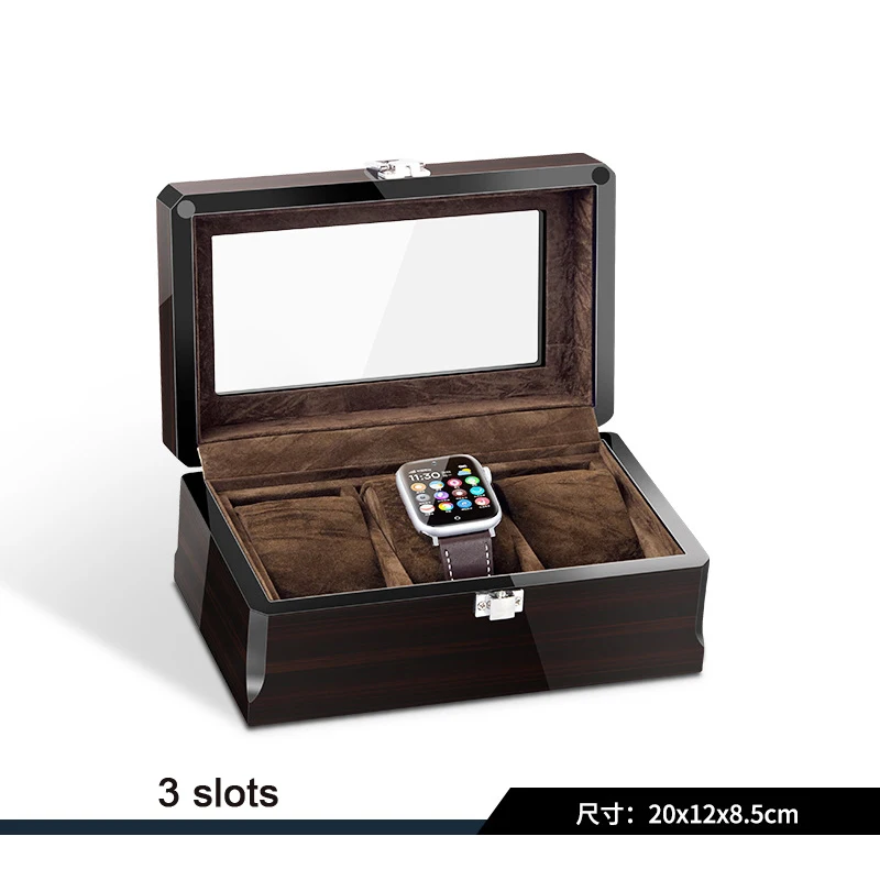 wholesale custom luxury lacquer finished wooden watch display packaging storage box case wholesale custom luxury lacquer finished wooden watch display packaging storage box case